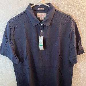 Penguin Mens Large Polo Heritage Slim Fit Blue